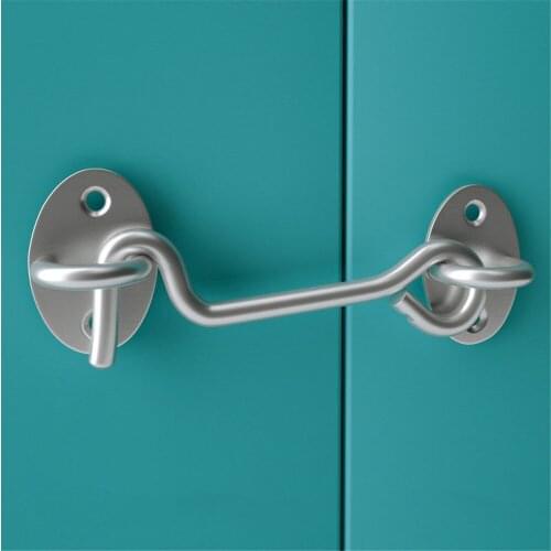 1pc Window Hook Solid Vintage Door Black Stainless Steel Cabinet Door Window Buckle Household Simple Door Hook Hardware