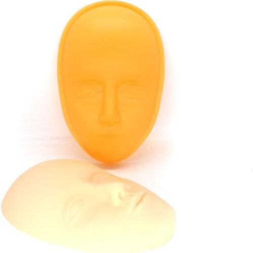 KZBOY New 10/20PCS Soft Facial Tattoo Training Head Silicone Practice Permanent Makeup Lip Eyebrow Tattoo Skin for to Beginners