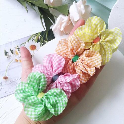 10pcs/lot cotton bow DIY Tie Shaped Appliques Satin Ribbon Bow Appliques Craft DIY Decoration