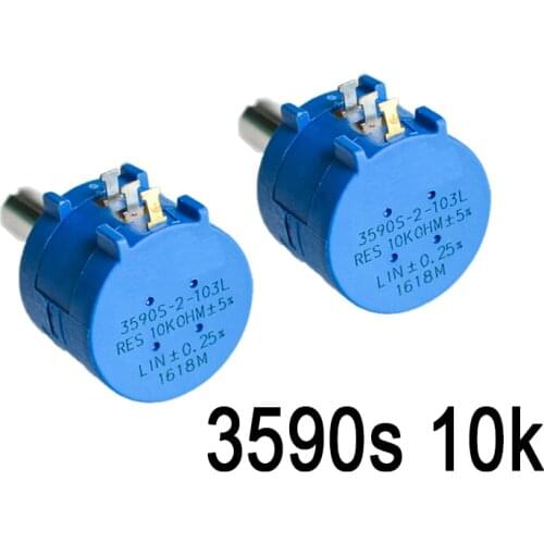 3590S-2-103L 3590S 10K ohm Precision Multiturn Potentiometer 10 Ring Adjustable Resistor