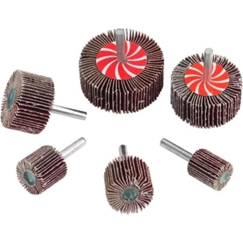 6mm shank Abrasive Flap Sanding wheels for metal sanding Polishing 30 PCS Diameter 40/50/60mm free shipping