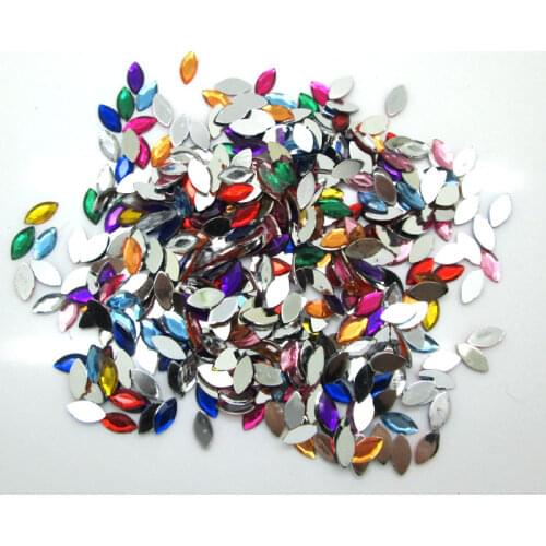 1000Pcs Mixed House Eyes Acrylic Decoration Crafts Beads Flatback Cabochon Scrapbook DIY For Clothes Embellishments Accessories