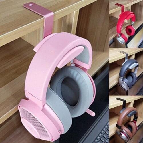 Aluminum Alloy Solid Color Headphone Hanging Hook Headset Storage Rack Holder Headphone Stand