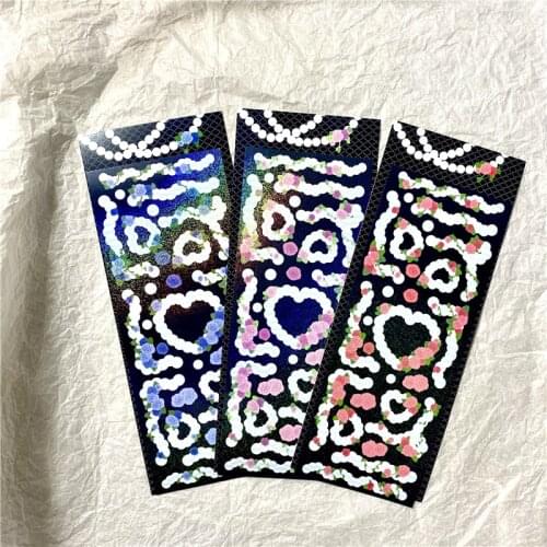 Glitter Shine Pearl Rose Decor Stickers Colorful Ribbon Sticker for Diy Arts Crafts Greeting Cards Photo Scrapbooking Decoration