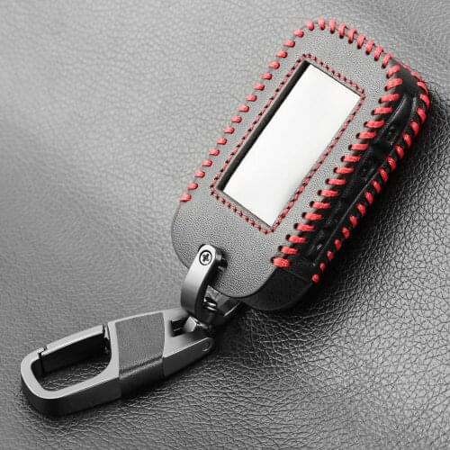 For Russian Version 2-way Car Wholesale Starline Alarm E90 E91 E60 E61 E62 Fob Remote Key Switch High Quality Leather Key Case