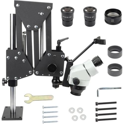 DZQ-1 Multi-angle telescopic Jewelry micro setting machine Spring bracket Continuous zoom microscope Wax magnifying glass