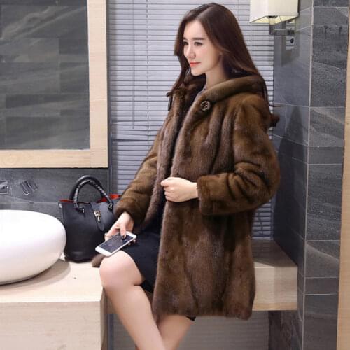 EOENKKY Long Fur Coats