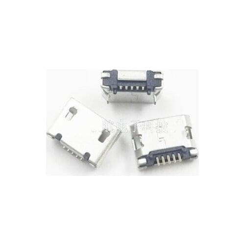 100X MICRO USB charging port for mobile phone tablet android Short needle Flat port Center distance 5.9mm