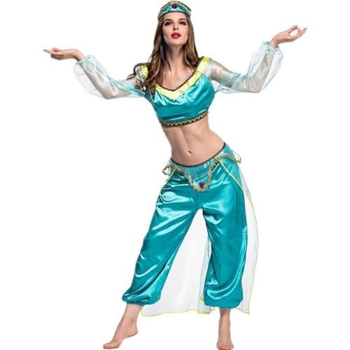 Halloween Party Stage Cosplay Bollywood Cleopatra Costume Sexy Arab Dance Costume Indian Girl Egyption Belly Dance Fancy Dress