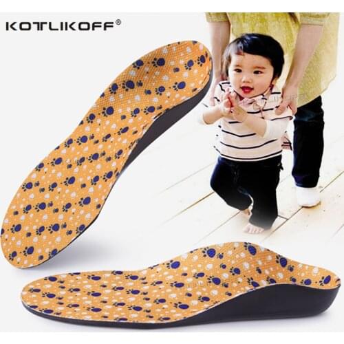 KOTLIKOFF Kids Children Flat Feet Arch Support Insoles Orthotic O/X Leg Foot Valgus Orthopedic Shoe Inserts shoe sole