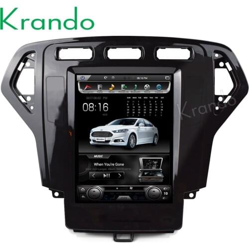 Krando Android 8.1 4+64G RAM 10.4" Tesla Vertical screen for FORD Mondeo 2007-2012 car radio navigation entertainment player