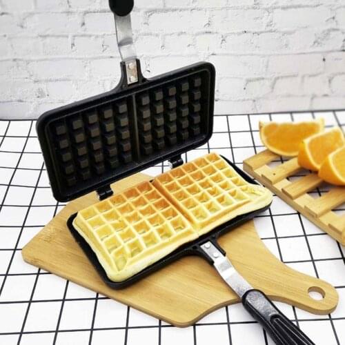 1Pcs DIY Waffle Maker Machine Non-Stick Metal Pan Cake Household Fish-Shaped Breakfast Heat-Resistant Tools Machine Oven Ki I2O4