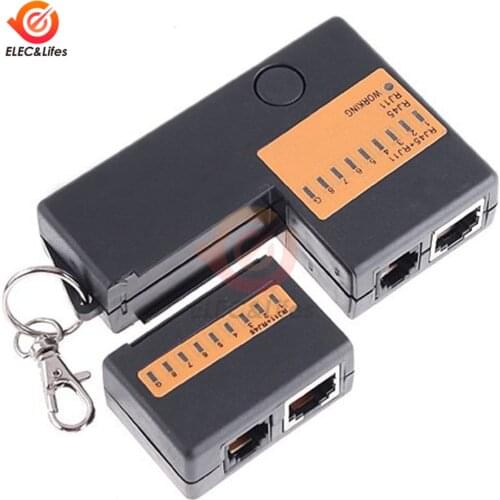 Professional Mini Network LAN Cable Cat5 RJ11 RJ45 Tester 9V Mini Network Tester