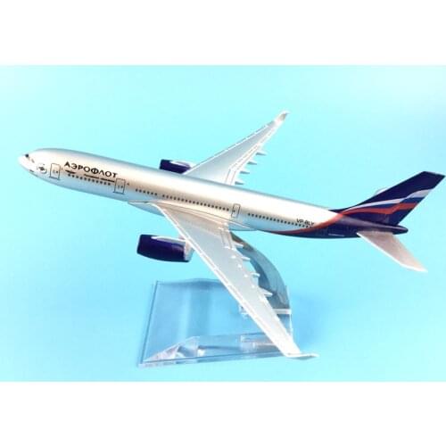 AIR PASSENGER PLANE AEROFLOT 16CM A330 AIRCRAFT MODEL MODEL PLANE SIMULATION 16CM ALLOY CHRISTMAS TOYS GIFTS CHILDREN