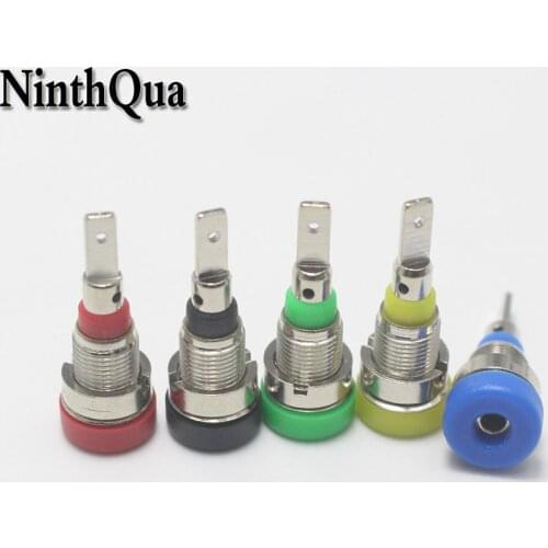 1pcs 2mm 4mm banana jack Multimeter instrument Pure copper insulation banana socket terminal Banana female connector