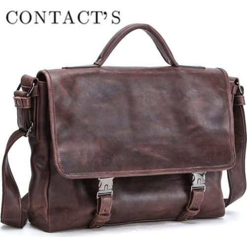 Mens shoulder messenger bag is suitable for 13.3-inch computer multi-function briefcase
