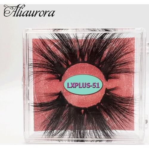 25mm Mink Eyelashes 5D Mink Lashes Long Thick False Eyelashes High Volume Wholesale Eye lashes Makeup Eyelash Extension Handmade