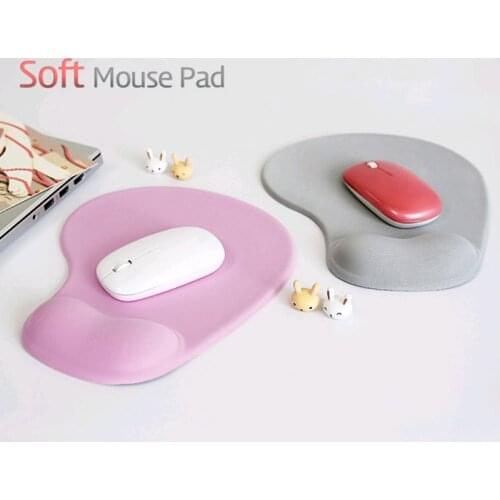 Office Mousepad with Gel Wrist Support Ergonomic Gaming Desktop Mouse Pad Wrist Rest