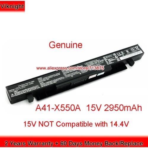 Original A41-X550A Battery for ASUS X550D X550B F550C F550VC X550 X450C X450 X550JX X550V Laptop 15V 2950mAh