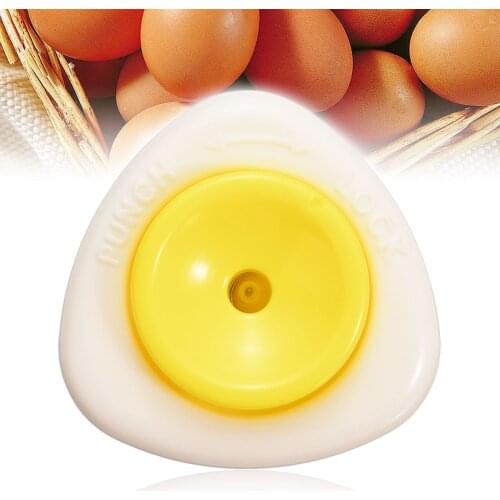 Mini Plastic Egg Sheel Piercer Semi Automatic Egg Picker Spring Retractable Egg Dividers Tool Easy Convenience Home Kitchen Egg