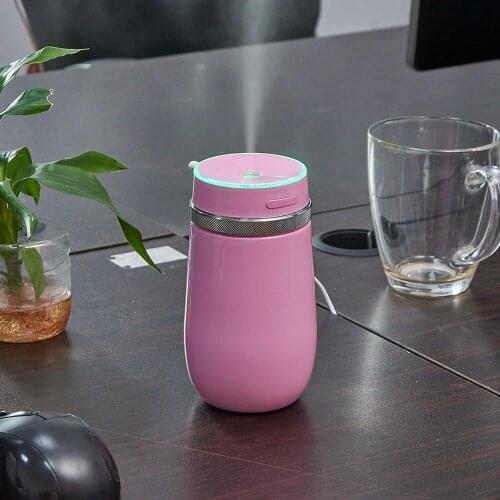 Portable Mini 12V Car Steam Humidifier Air Purifier Aroma Diffuser Whisper Quiet Air Humidifier for Car Home Office