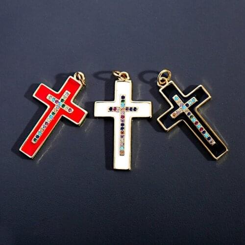 Retro Alloy Cross DIY Personalized Street Pendant for Necklace Bracelet Accessories Handmade Fashion Women Jewelry