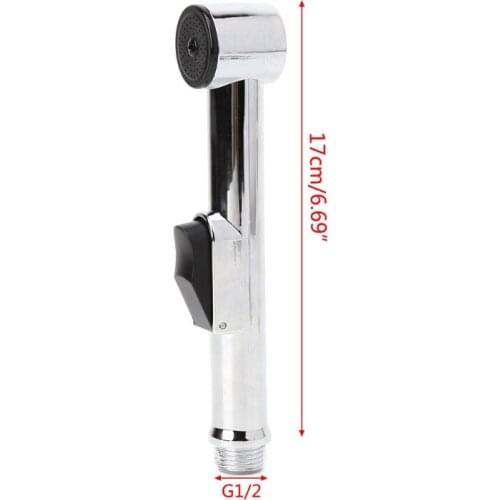 Toilet Handheld Bidet Sprayer Shattaf Cloth Diaper Sprayer ABS Polished Chrome Shower Head