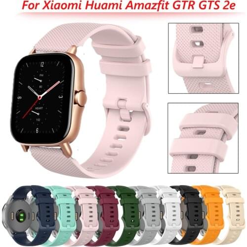 Silicone Wrist WatchBand For Huami Amazfit GTS GTR 2e 42 47mm Bracelet 20 22mm Strap Amazfit Bip U S BIT Youth Wearable Bracelet
