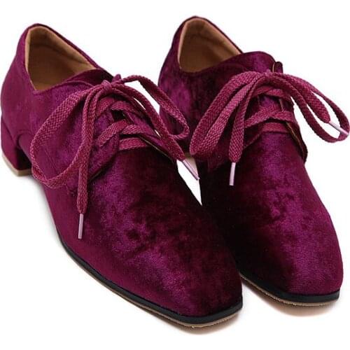 NEW Women Rough Comfortable Shoes Square Imitation Cow Tendon Bottom Suede Casual Shoes