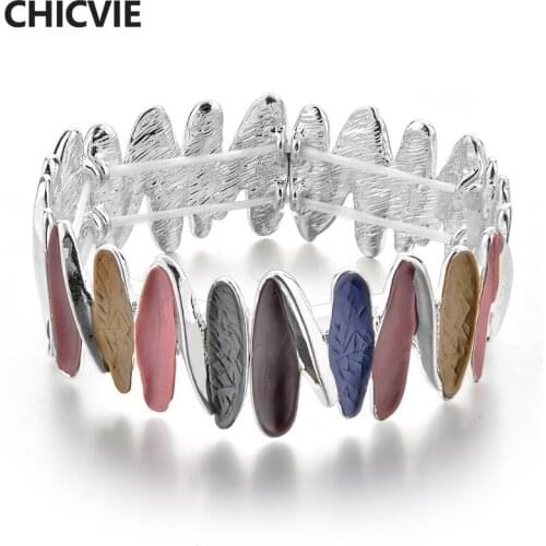 CHICVIE Retro Stainless Steel Bracelet For Women Luxury Bracelets & Bangles With Bridal Wedding Love Jewelry Bracelets SBR170139