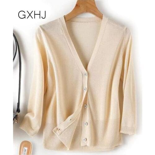 Women summer sweater Knitted Cardigan women cardigan Sweater women Loose Hollow coat kardigan Sweter Cardigans LHJ116