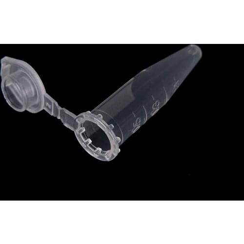 50 PCS 0.5 ML Clear Micro Plastic Test Tube for Laboratory Sample Specimen Lab Supplies Centrifuge Vial Snap Cap Container