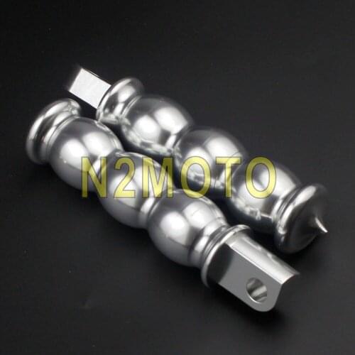 Billet Aluminum Male Mount Footpeg Vintage Footrest Universal Foot Pegs for Harley Honda Cafe Racer Scrambler Cruiser