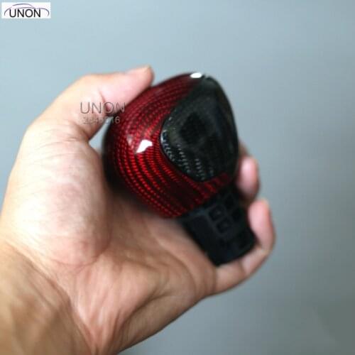 Auto Car Gear Shift Knob Carbon Red Black Accessories For Toyota CHR 2017 2018 2019 2020 Car Styling