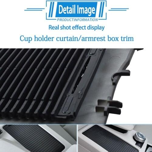 Car Center Console For Mercedes Benz W204 C C180 C200 C220 E W212 E260 E300 Cup Holder Panel Trim Cover+Roller Blind Cover
