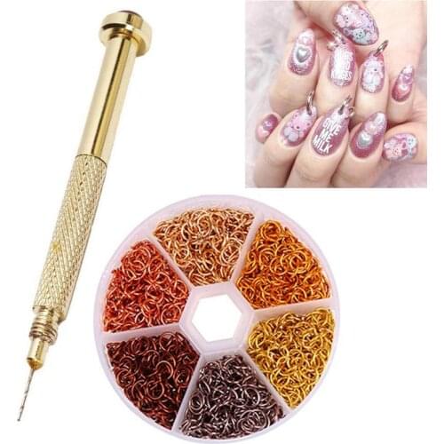 Piercing Dangle Nail Art Charms Glitter 3D Nails Rhinestones Acrylic Decoration Metal Alloy Designs