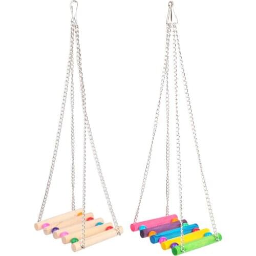 Birds Toy Hammock Swing Toy Parrot Parakeet Budgie Cockatiel Hanging Toy Bird Supplies