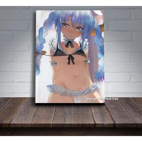 Canvas Anime Usada Pekora Pictures Home Decoration Paintings Poster HD Prints Wall Art Modular Living Room Framed