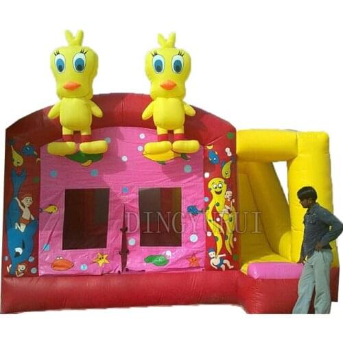Commercial inflatable bounce houses pvc inflatable bouncing castle slide
