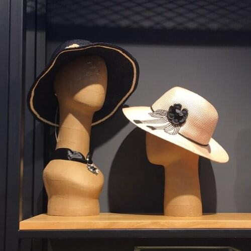 Best Quality Hat Display Props Retro Series Kraft Paper Head Mannequin Head Mold Clothing Shop Display Window
