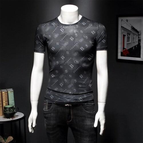 New Summer Hot 2020 Arrivals Brand Mens T-Shirt UK Designer Letters Design Male Tee Shirt Homme Short Sleeve TShirts E311