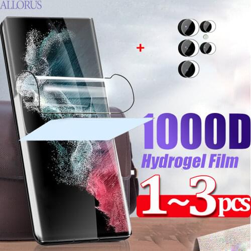 Soft Hydrogel Film For Samsung S21 Screen Protectors Samsung Galaxy S21 Ultra Accessories Anti-Scratch Not-Glass Front Movie Galaxy S20 S 21 Plus S21+ Protective Samsung S21-Ultra Hydrogel Screen Protector