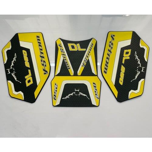 For SUZUKI DL250 V-STROM VSTROM 250 Protector Anti slip Tank Pad Sticker Gas Knee Grip Traction Side Pad 3M Decal