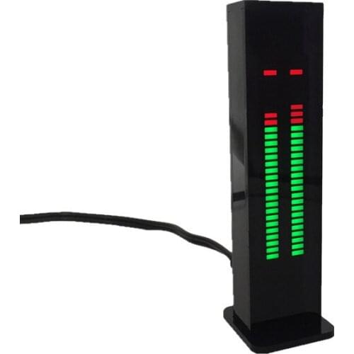 LED Audio Level DIY Professional Sheet Music Display Single Chip Electronic Production 5V Double channel Light Cube VU Table