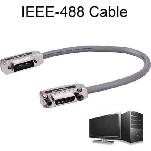 Ieee-488 GPIB Wire Ie488 Industrial Data Cable GBI Control Board Communication Cabl Connector Adapter Plug And Play 1M/1.5M/2M