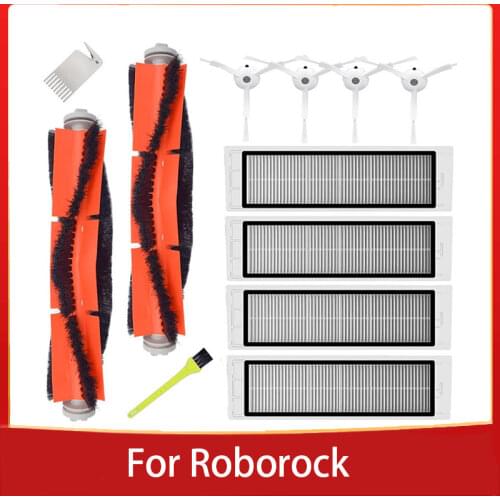 HEPA Filter Side Brush Dust box Main Brush for Xiaomi MI Robot Vacuum 2 Roborock S50 E25 E35 Vacuum Cleaner Parts Accessories