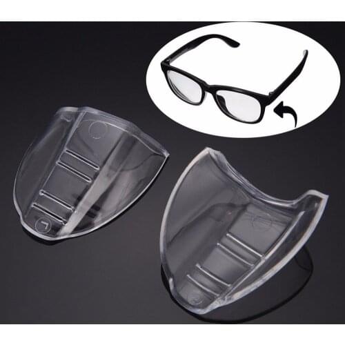 2pcs Safety Eye Glasses Side Shields Non-toxic Clear Flexible Glasses Side Shields Plastic Glasses Safe Protection