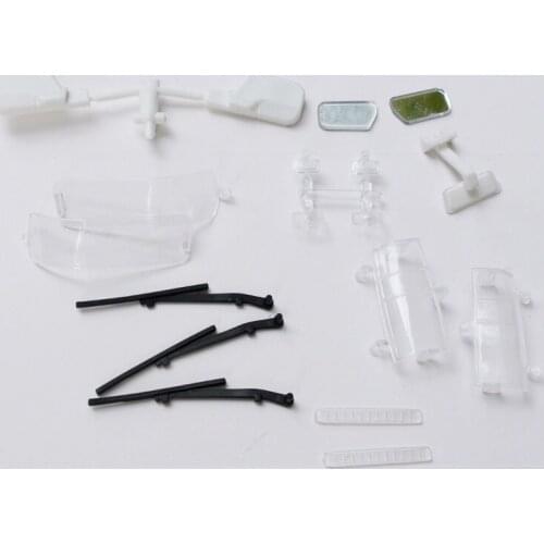 1/10 RC Car Body Land Cruiser LC80 Rear view mirror light window glass Set for RC Crawler Car Parts and Accessories