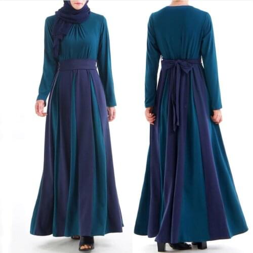 Dubai Women Clothing Busana Muslim Robe Hijab Long Sleeved Maxi Dress Abaya KJ Stripe Abaya Femme Kimono Islam Women Dress Kofta