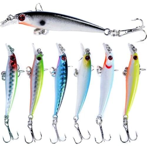 1PCS 2.1g /5cm Fishing Lures Minnow Bait 8 Colors Available Crankbait Lifelike Hard Bait Wobbler Bass Carp Fishing Tackle